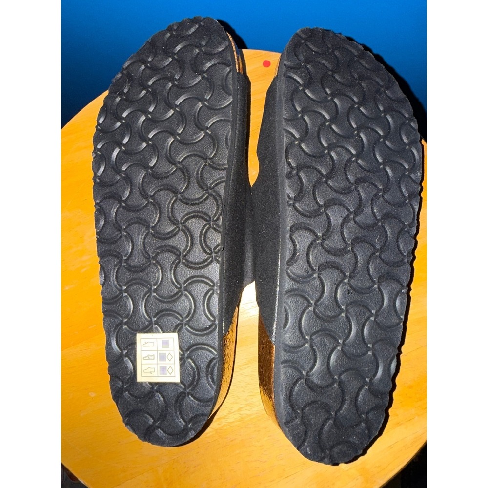 Skechers Luxe Foam Black Double Buckle Slide Sandals Mens Womens Unisex Comfort - Picture 3 of 4